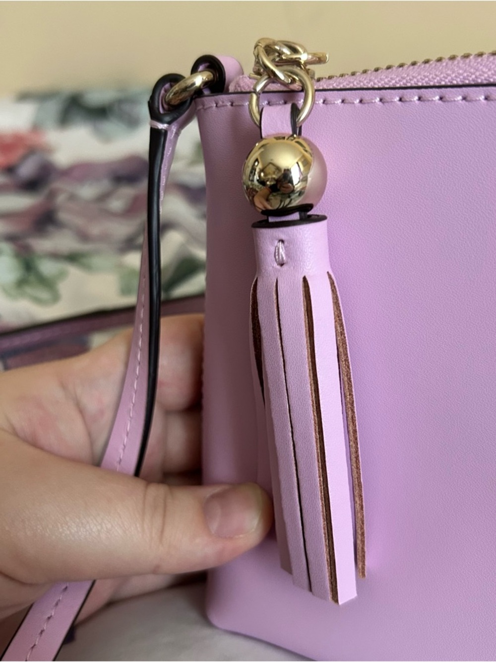 NWOT Kate Spade Lavender Leather Crossbody Bag - Picture 7 of 7